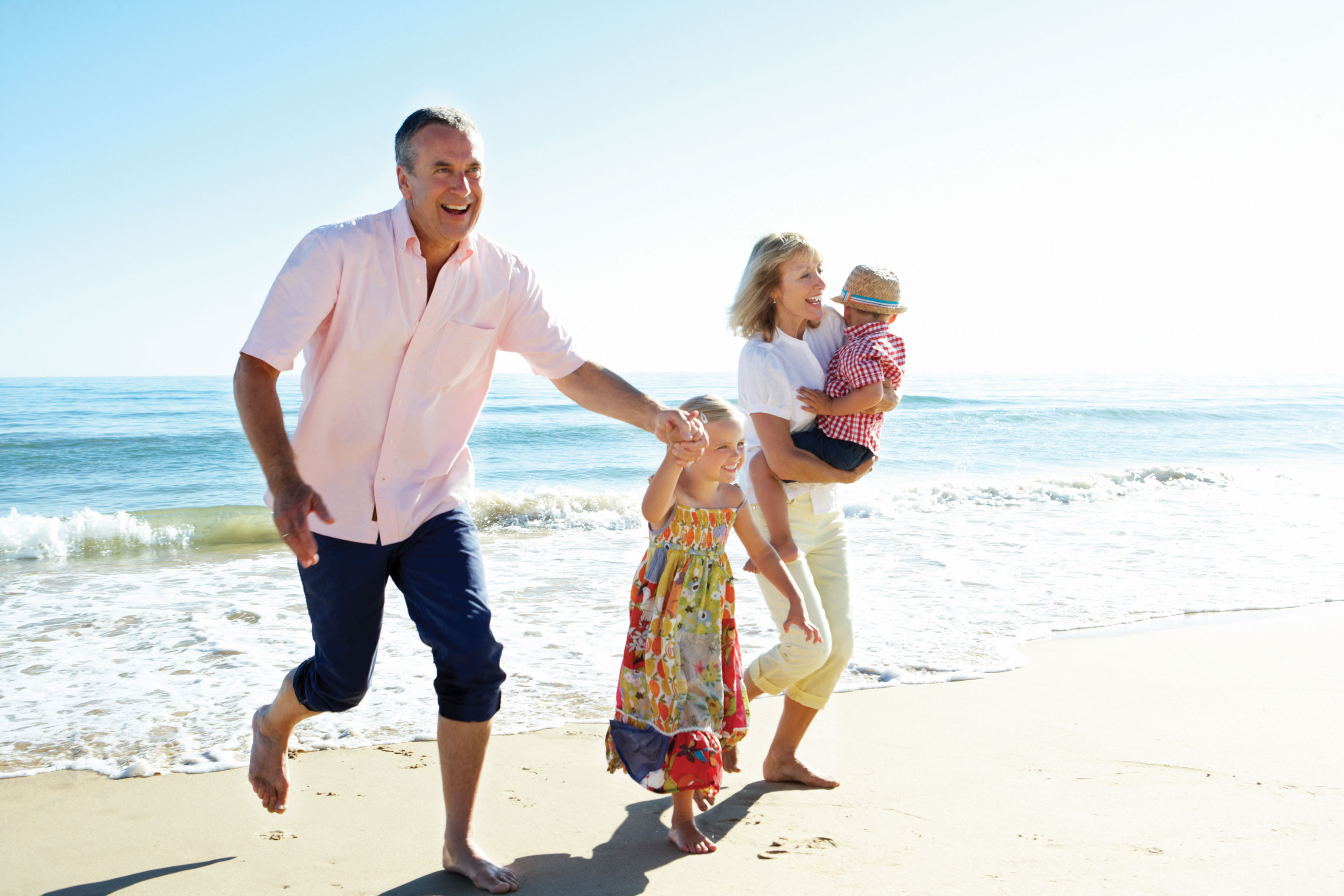 Group of family members on vacation